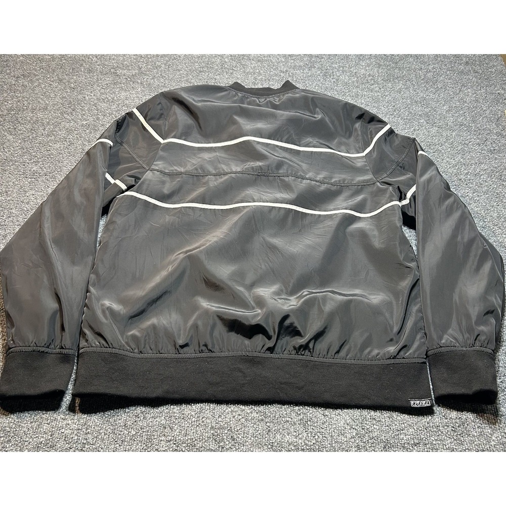 Ezekial Jacket Mens Large Black Full Zip Hooded Jacket Pockets Windbreaker - Picture 9 of 9
